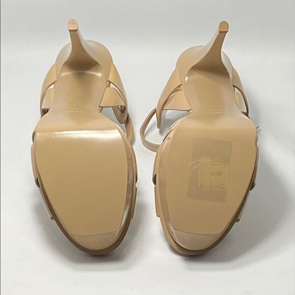 Saint Laurent Tribute 105mm Patent Leather Platform Sandals size 40 - Picture 11 of 12